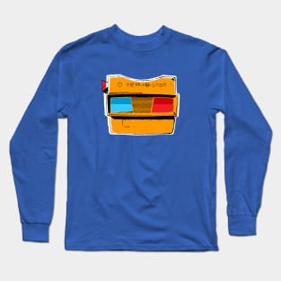 3D View-Master Reel in Super Orange Long Sleeve T-Shirt